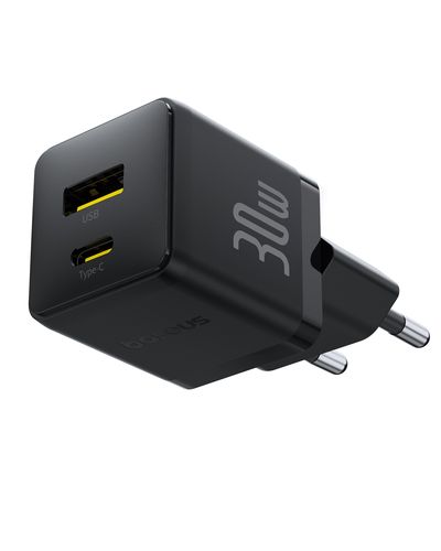 Настенное быстрое зарядное устройство Palm 30W USB + USB-C QC3.0 PD3.0, черный P1011160A113-00 6932172672478