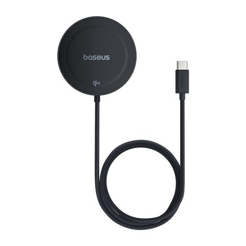 Juhtmevaba magnetiline Qi2 laadija 15W koos USB-C 1,5m kaabliga, must P10273300121-00 6932172658427