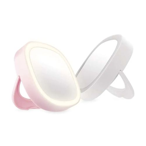 Pocket cosmetic mirror with LED light, 10 pcs, display box P4718 8592920137949; 8592920137956
