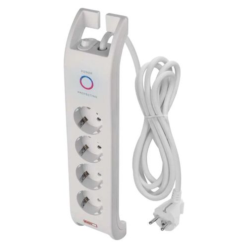 Power strip with surge protection (900J) 2m 4 sockets white EMOS P54212 8592920080191