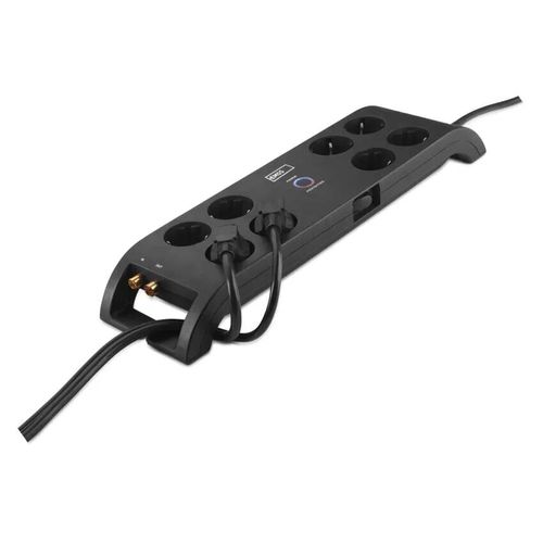 Power strip with surge protection (1800J) 3m 8 sockets, IEC, RJ45 protection black EMOS P54252 8592920080238