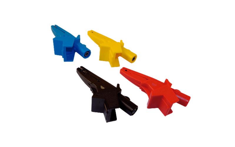 Crocodile clips with a 45mm opening (for sections up to 32mm), red, KPS POWERCOMPACT/AL-R 8435394776293