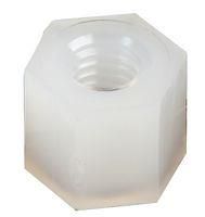 HEX THREADED SPACER, NYLON66, NATURAL D01487