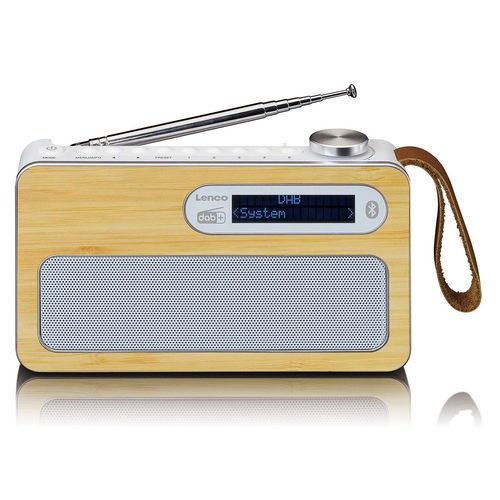 Portable DAB+/ FM radio with Bluetooth® Bamboo White PDR040BAMBOOWH 8711902043997