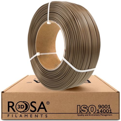 Филамент PET-G жемчужно-золотой 1,75 мм 1 кг пополнение упаковка Rosa3D PETG-PGOL-175-1R-ROS 5907753132963