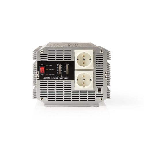 Power Inverter Modified Sine Wave | Input voltage: 12 V DC | Device power output connection(s): Type F (CEE 7/3) | 230 V AC 50 Hz | 4000 W | Peak power output: 8000 W | Screw Terminal | Silver PIMS400012 5412810300488