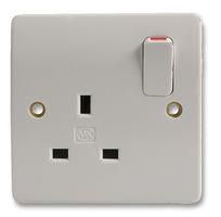 SWITCH SOCKET OUTLET, 1GANG K2757WHI