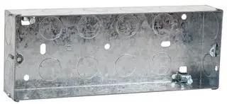 3 GANG STEEL BOX - 35MM K863