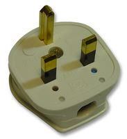 NON STANDARD 13A PLUG, WHITE 647WHI