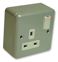 SOCKET, SURFACE, 13A, 1GANG K2977ALM