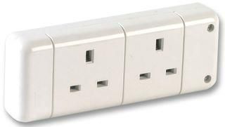 TRAILING SOCKET, 2WAY, WHITE 9148