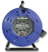 MAINS EXTENSION REEL, 4 OUTLET, UK, 20M 2200-4-20M