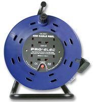 MAINS EXTENSION REEL, 4 OUTLET, UK, 40M 2250-4-40M