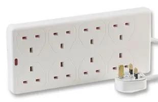 POWER STRIP, 8 OUTLET, 13A, 250V, 2M PEL01379