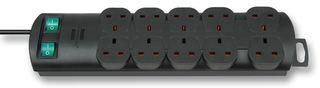 POWER OUTLET STRIP, 10 OUTLET, 2M, 230V 1153393120