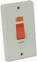 2G 50A COOKER SWITCH WHITE 4500/31