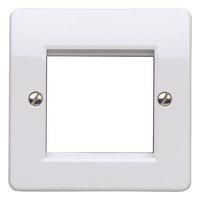 FRONT PLATE, 1 GANG, 50MM. WHITE K182 WHI