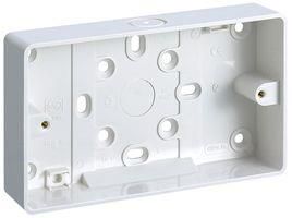 BOX, 2GANG, PVC, 32MM, SURFACE MOUNT K2183 WHI