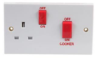 SWITCH COOKER 45A WITH SOCKET 95288 45A