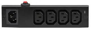 IEC DISTRIBUTION STRIP, 4 OUTLET, 10A PEL01258