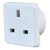 TRAVEL ADAPTOR UK TO AUST WHT 2 PK PELB1889