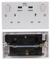 TWIN SWITCHED SOCKET WITH USB 3.6A 2236U