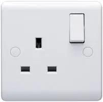 CASA 1G 13A DP SWITCHED SOCKET D1300/DNR