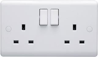 CASA 2G 13A DP SWITCHED SOCKET D1500/DNR