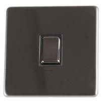 LIGHT SWITCH 1G 2W BLK NICKEL SCREWLESS PELB1140