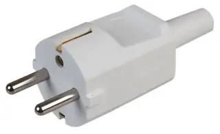 EUROPEAN SCHUKO PLUG, TOP ENTRY, WHI ECS002-SHU