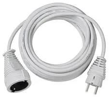 EXTENSION LEAD, SCHUKO, WHITE, 5M 1168440
