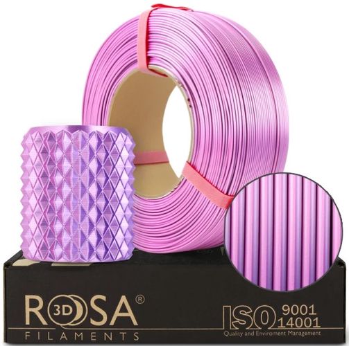 Филамент PLA Silk pink dynamic 1.75mm 1kg refill Rosa3D PLA-MisPin-175-1R-RO 5907753134561