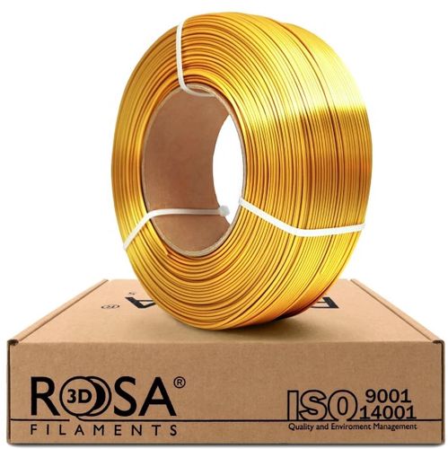 Филамент PLA Silk Gold 1.75mm 1kg refill Rosa3D PLA-SilGo-175-1R-ROS 5907753132734