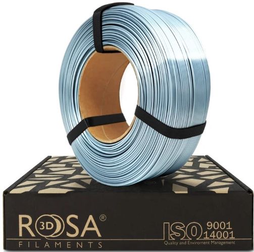 Филамент PLA Silk Silver 1.75mm 1kg refill Rosa3D PLA-SilSi-175-1R-ROS 5907753132758