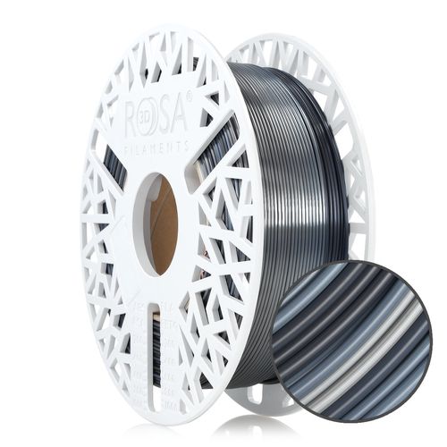 Филамент PLA многоцветный шелк Луна 1,75 мм 0,8 кг Rosa3D PLA-RAIN-MOON-175-08 5907753132345