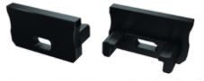 Otsakork LED-profiilile LUMINES tüüp A, must, auguga, 12-0012-00 PROF-Ab-EDCAP-WH 5901854772356