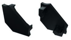 Endcap for LED profile LUMINES type C, black, without hole PROF-Cb-EDCAP-WOH 5901854772462