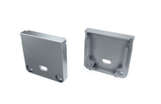 LED profile's DILEDA endcap, silver, plastic, LUMINES PROF-DILEDA-ENDCAP 5903175312198