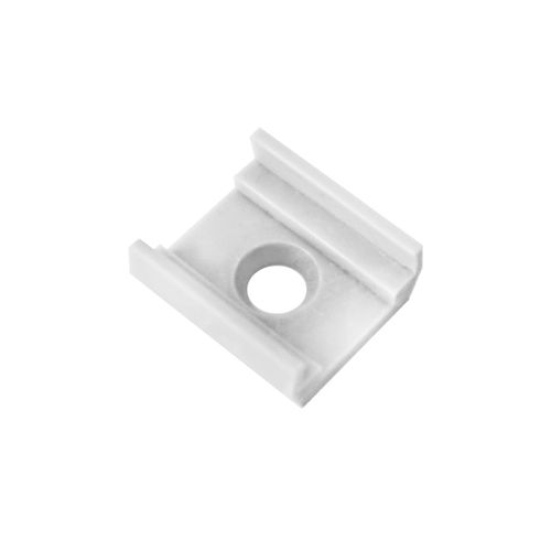 Holder for surface LED profile, plastic, white 1pc PROF-HOLD-UNIV-W