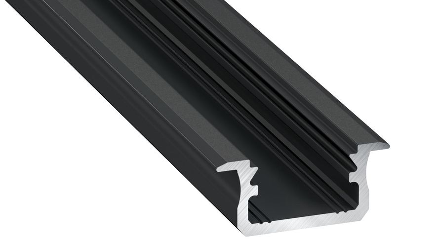 LED Profile LUMINES type B black anodized 3m PROF-B-3Mb 5901854775937