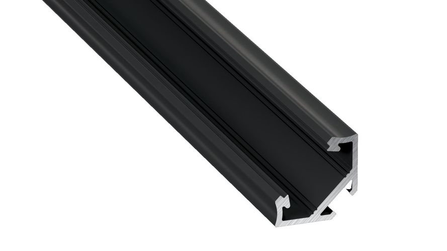 LED Profile LUMINES type C black anodized 3m PROF-C-3Mb 5901854775982