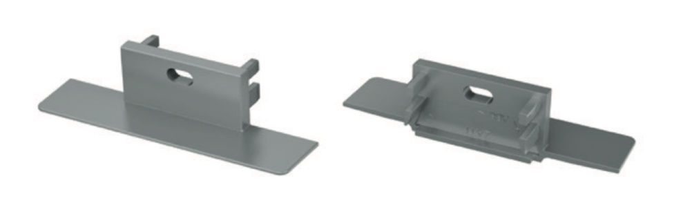 LED-profiili ZATI otsikukork, hall, ABS plastik, LUMINES PROF-ZATI-ENDCAP-ABS