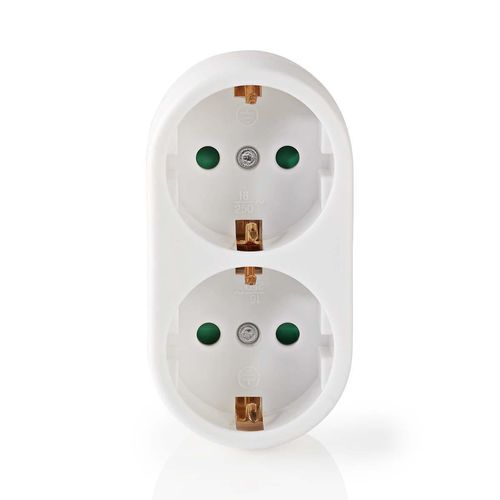 Power Socket Splitter | Type F (CEE 7/7) | 250 V AC 50 Hz | Type F (CEE 7/7) | 250 V AC 50/60 Hz | 16.0 A | 3500 W | White PSSPL200F1WT 5412810292028