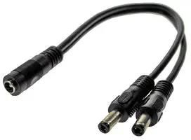PWR CORD, 2.1MM DC PLUG-SOCKET, 12.2" C3703