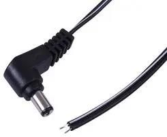LEAD 2.5MM DC RA PLUG TO BARE END 3M PELB2081