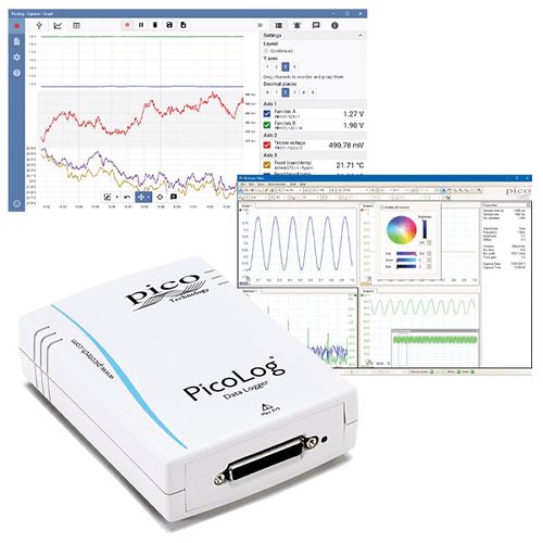 PicoLog 1216 12-bitine, 16-kanaliline andmelogger, Pico Technology PP544