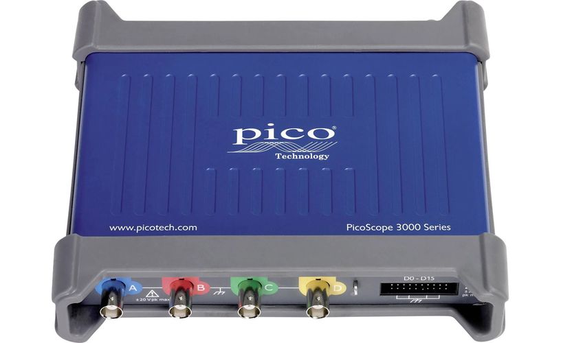 PicoScope 3405D MSO 4 channel, 100 MHz, 8-bit mixed signal oscilloscope with probes PP935 799000000006