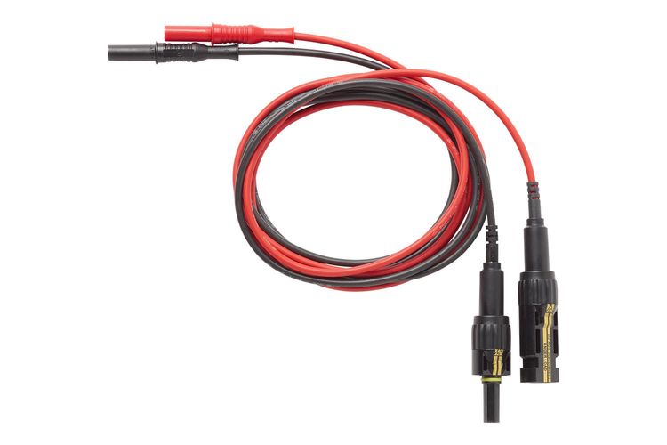 MC4 to 4MM test lead set, black/red, Fluke PVLEAD1 0195112031056; 0195112031056