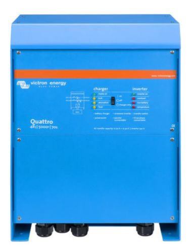 Inverter - laadija Quattro 48/5000/70-100/100 230V VE.Bus, puhas siinus, Victron Energy QUA485021010 8719076024231