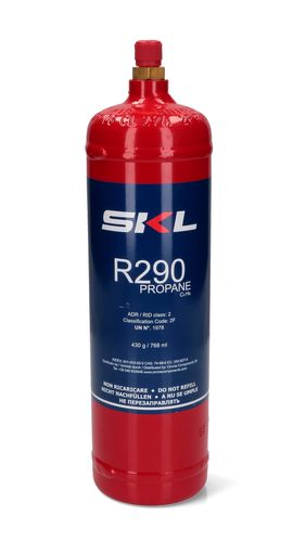 Refrigerant R290 (Propane) 430gr, Thread 1/2" ACME R290/430GR